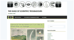 Desktop Screenshot of guildofscientifictroubadours.com